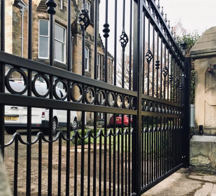 Wrought Iron Automatic Gate Installed in Edinburgh