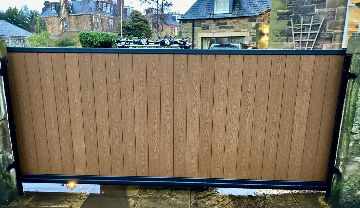 Automatic Composite Cantilever Sliding Gate in Edinburgh, Scotland