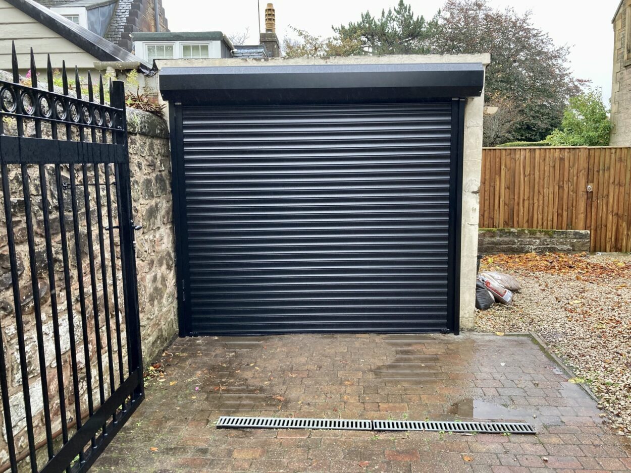 AES (SCOTLAND) LTD recently installed Hormann insulated automatic roller garage door in Edinburgh